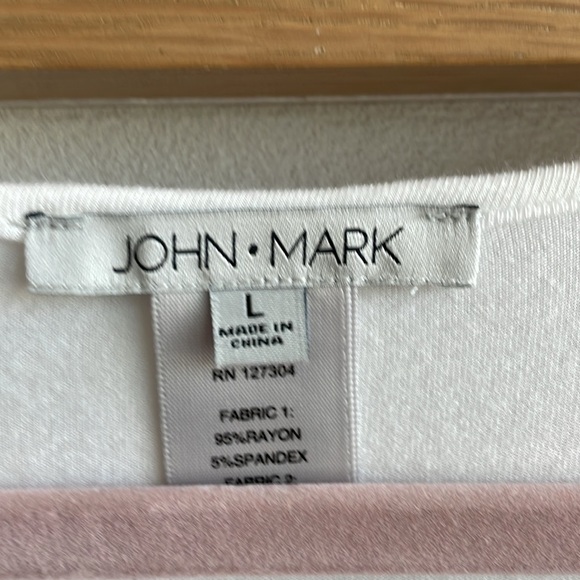 John Mark White Netting Top - Picture 4 of 5